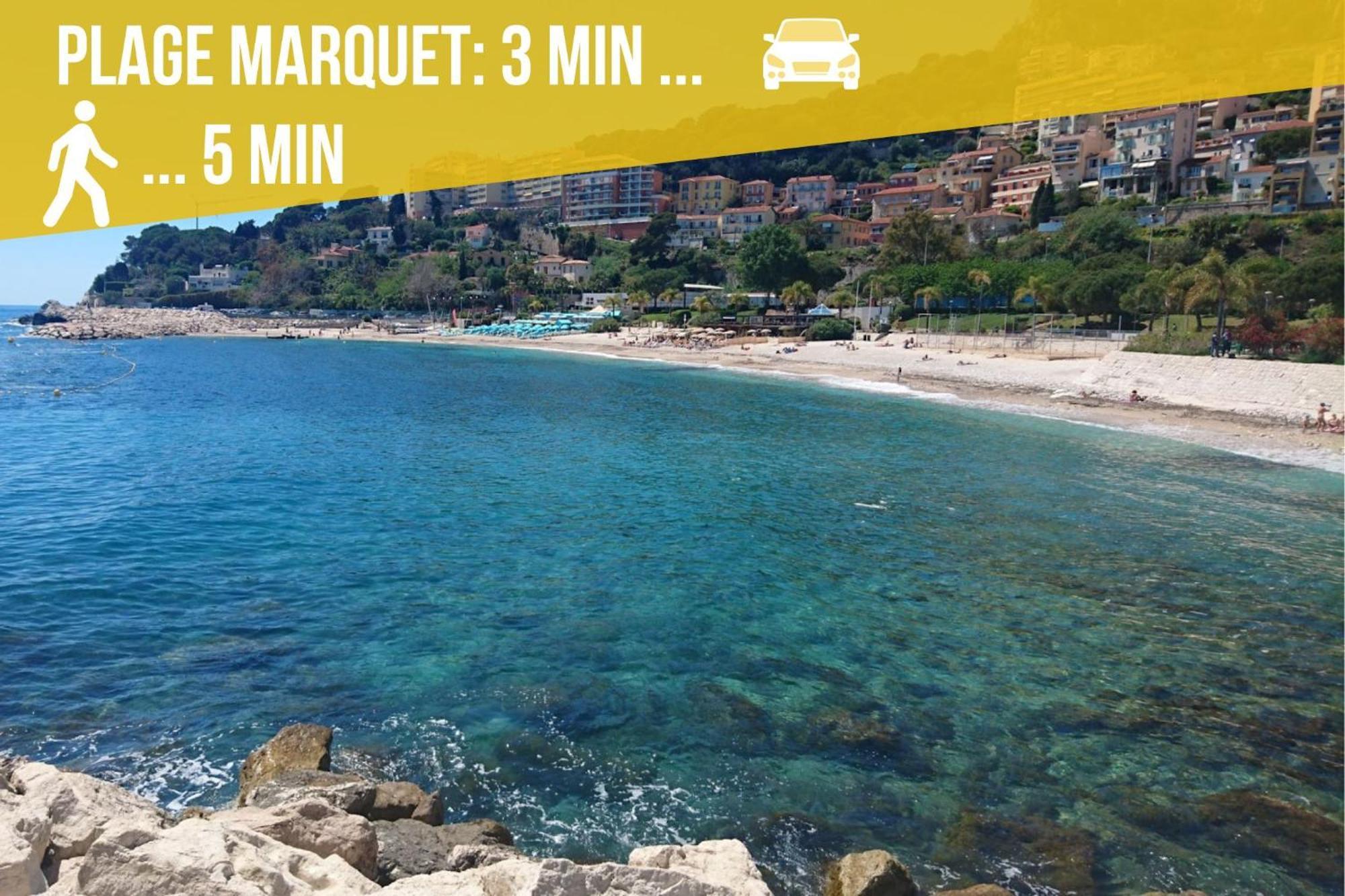 Appartements Neuf - Frontiere De Monaco - Clim - Wifi Cap-d'Ail Zewnętrze zdjęcie